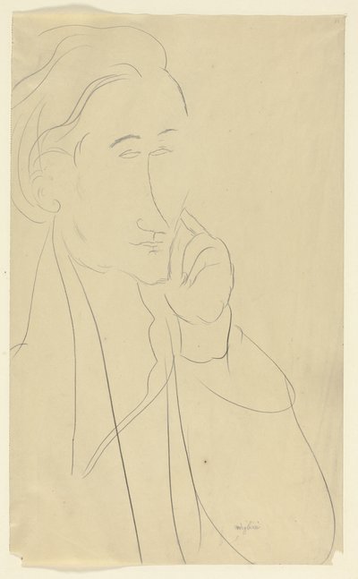 Büste von Zborowski von Amedeo Modigliani