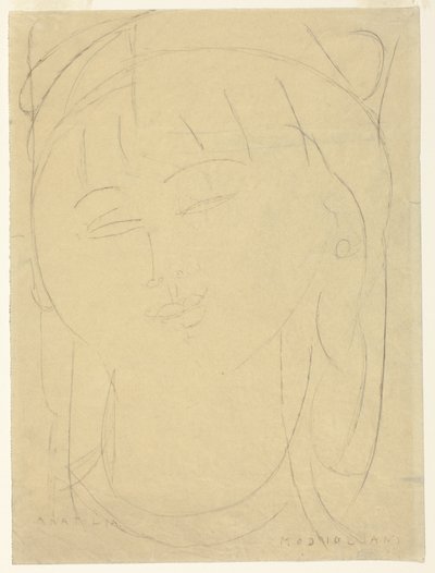 Kopf von Anatolien von Amedeo Modigliani