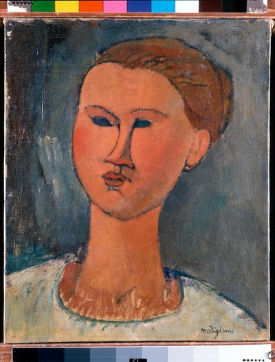 Kopf einer jungen Dame von Amedeo Modigliani