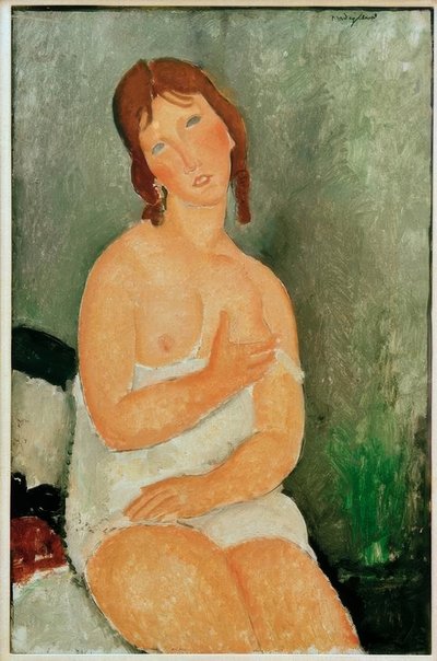 Sitzende junge Frau von Amedeo Modigliani