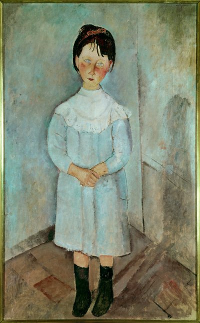 Kleines Mädchen in Blau von Amedeo Modigliani