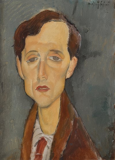Porträt von Franz Hellens von Amedeo Modigliani