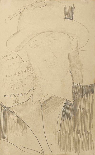Porträt von Blaise Cendrars, ca. 1916-18 von Amedeo Modigliani
