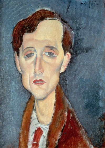 Porträt von Franz Hellens, 1919 von Amedeo Modigliani