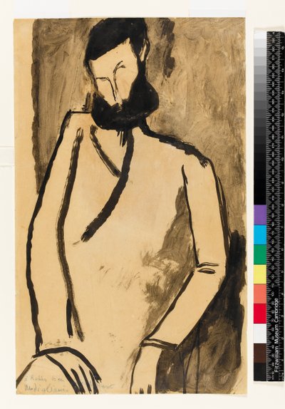 Porträt eines bärtigen Mannes, 1909 von Amedeo Modigliani