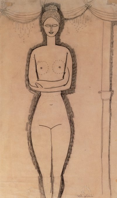 Stehender Akt von Amedeo Modigliani