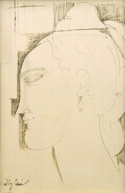 Frauenkopf von Amedeo Modigliani