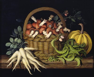 Korb mit Pilzen, 1997 von Amelia Kleiser