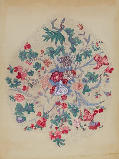 Detail aus Applizierter Quilt von American 20th Century