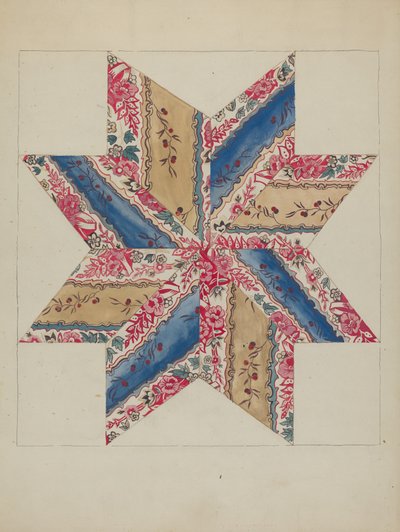 Quilt-Applikation (Sterne) von American 20th Century