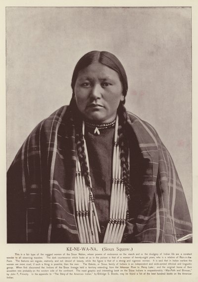 Ke-Ne-Wa-Na, Sioux-Frau von American Photographer