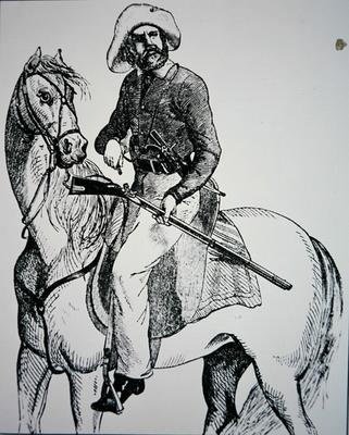 Ein Texas Ranger, um 1845 von American School
