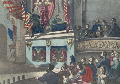 Ermordung von Präsident Abraham Lincoln, ca. 1865 von American School