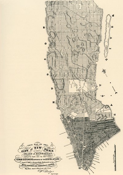 Kommissarskarte von Manhattan von American School