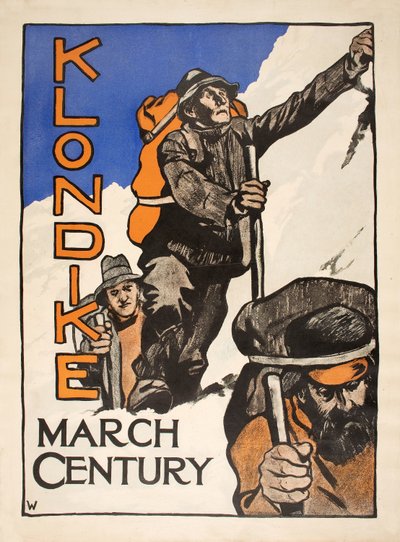 "Klondike" aus Century Magazine, März 1898 von American School