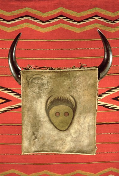 Navajo-Büffelmonddecke aus Arizona von American School