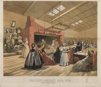 New England Küche, Brooklyn Sanitary Fair, 1864 von American School