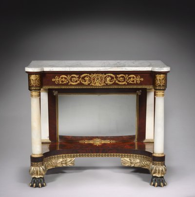 Pier-Tisch, Joseph Meeks und Söhne, ca. 1829-1835 von American School