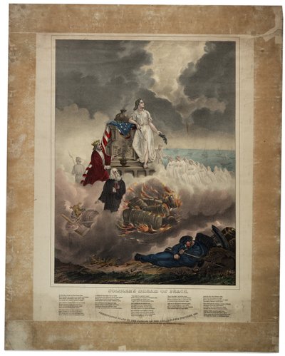 Soldatentraum vom Frieden, 1864 von American School