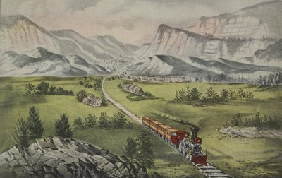 Der Große Westen, veröffentlicht 1870, Currier & Ives von American School