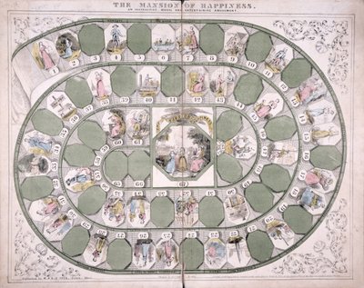 Das Spielbrett Mansion of Happiness von American School