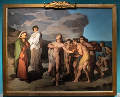 Dante und Casella von Amos Cassioli