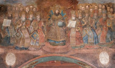 Erstes Konzil von Nicäa von Ancient Russian frescos