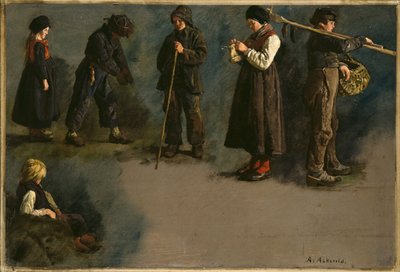 Figurenstudien von Anders Askevold