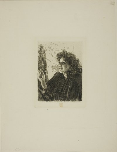 Mädchen mit Zigarette II von Anders Leonard Zorn