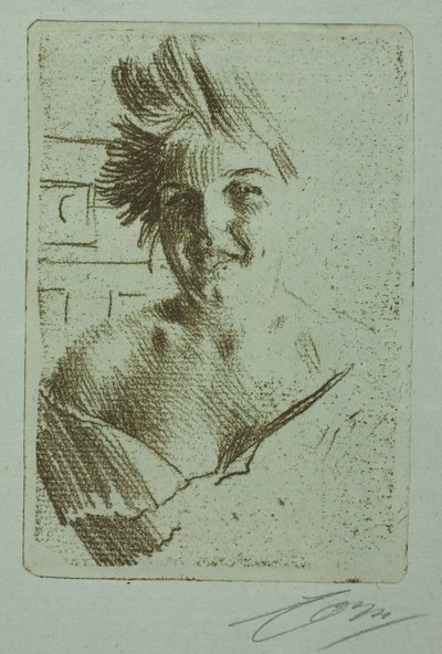Lachendes Modell I von Anders Leonard Zorn