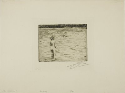 Mutter beim Baden von Anders Leonard Zorn