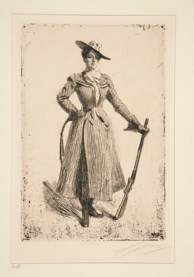 Mrs. Thompson Seton von Anders Leonard Zorn
