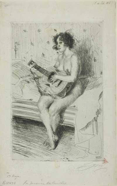 Der Gitarrenspieler von Anders Leonard Zorn
