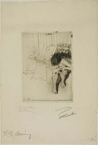 Müdes Modell von Anders Leonard Zorn