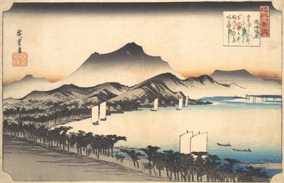 Aufklarendes Wetter bei Awazu, 19. Jahrhundert von Ando Hiroshige