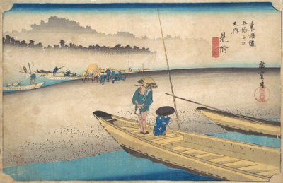 Mitsuke, Tenryugawa-Fähre, Station Nr. 29 von Ando Hiroshige