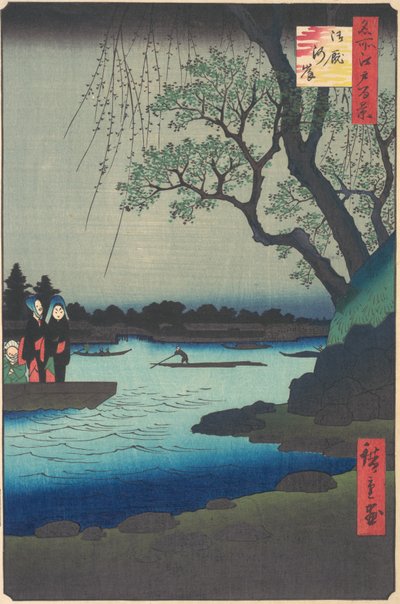 Ommayagashi, Sumida-Fluss, ca. 1857 von Ando Hiroshige