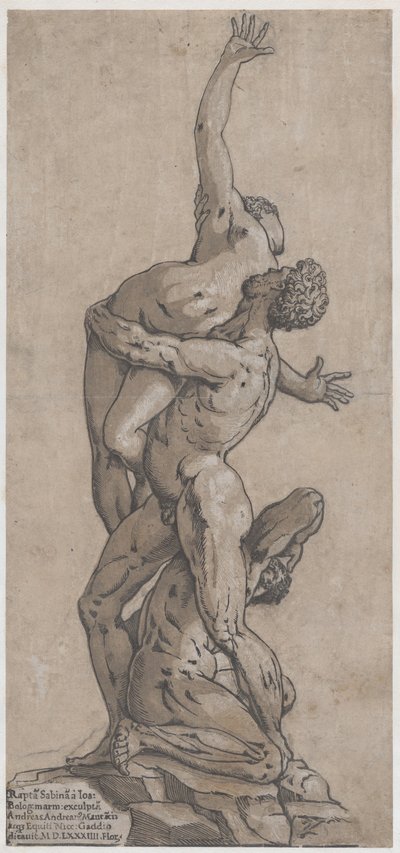 Raub einer Sabinerin, 1584 von Andrea Andreani