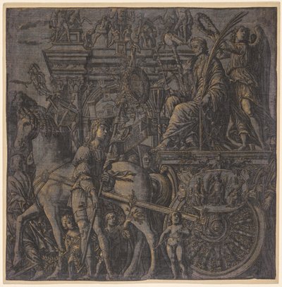 Der Triumph von Julius Caesar: Caesar triumphierend von Andrea Andreani