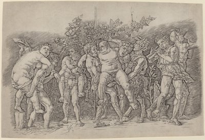 Bacchanal mit Silenus von Andrea Mantegna