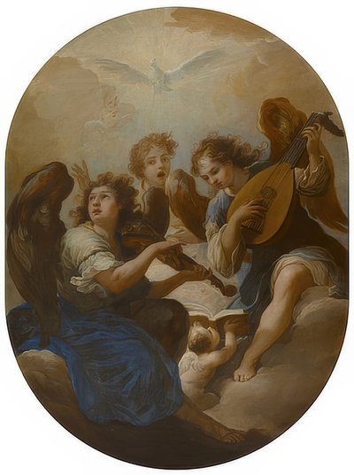 Drei musizierende Engel von Andrea Procaccini