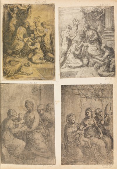 Madonna mit Heiligen von Andrea Schiavone