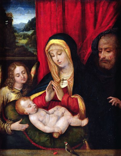 Die Heilige Familie von Andrea Solario