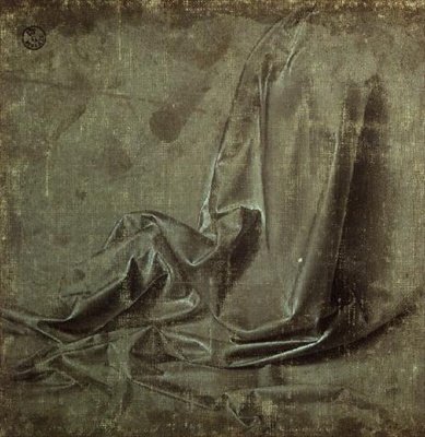 Draperiestudie von Andrea del Verrocchio