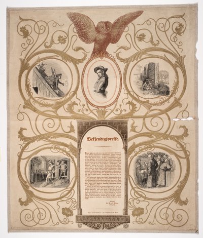 Buchhändlerplakat für Uglspils Geschichte von Andreas Flinch