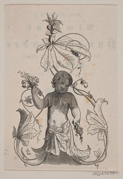 Genius mit Blumen in den Händen von Andreas Flinch