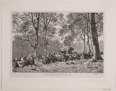 Langdysse bei Gunderslevholm Wald von Andreas Peter Madsen