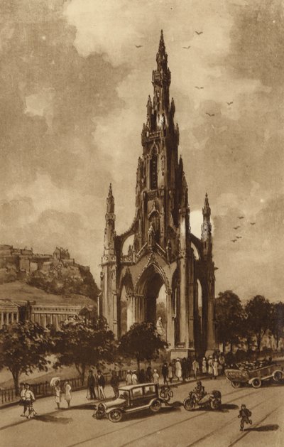 Edinburgh: Das Scott-Denkmal, Princes Street von Andrew Allan