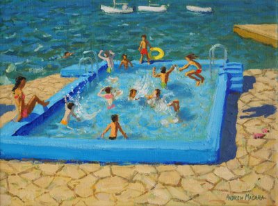 Blauer Pool, Vrsar, Kroatien, 2017 von Andrew Macara