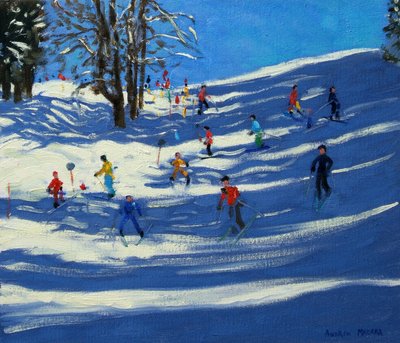 Blaue Schatten, Morzine von Andrew Macara